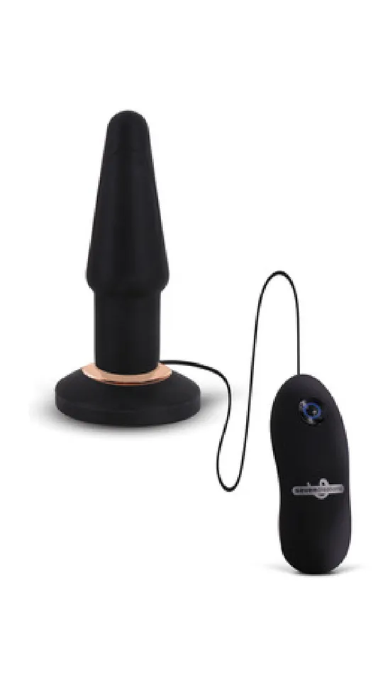Anal Seven Creations Apex Butt Plug Large Sex Toy Adult Pleasure Black