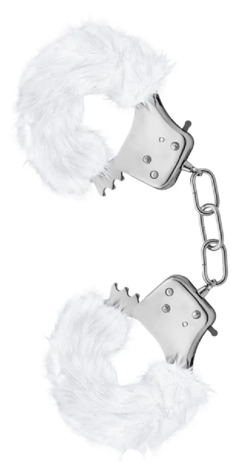 Couples Blush Novelties Plush Fur Cuffs Adult Sex Toy Pleasure Fun and Games White