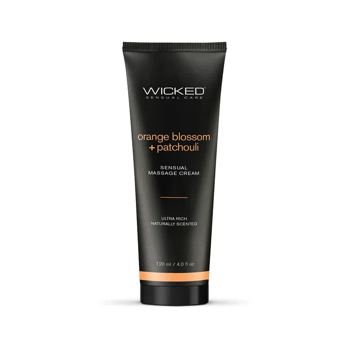 Couples Wicked Massage Cream Orange Patchouli 4oz Wicked Sensual Care
