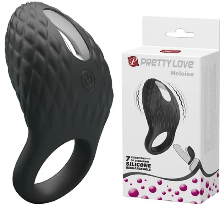 Heloise Cock Ring Black Pretty Love Male Sex Toys