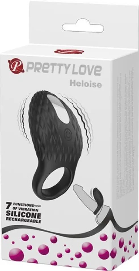 Heloise Cock Ring Black Pretty Love Male Sex Toys