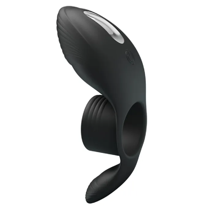 Pretty Love Rechargeable Vibrating Penis Sleeve Black Male Sex Toys