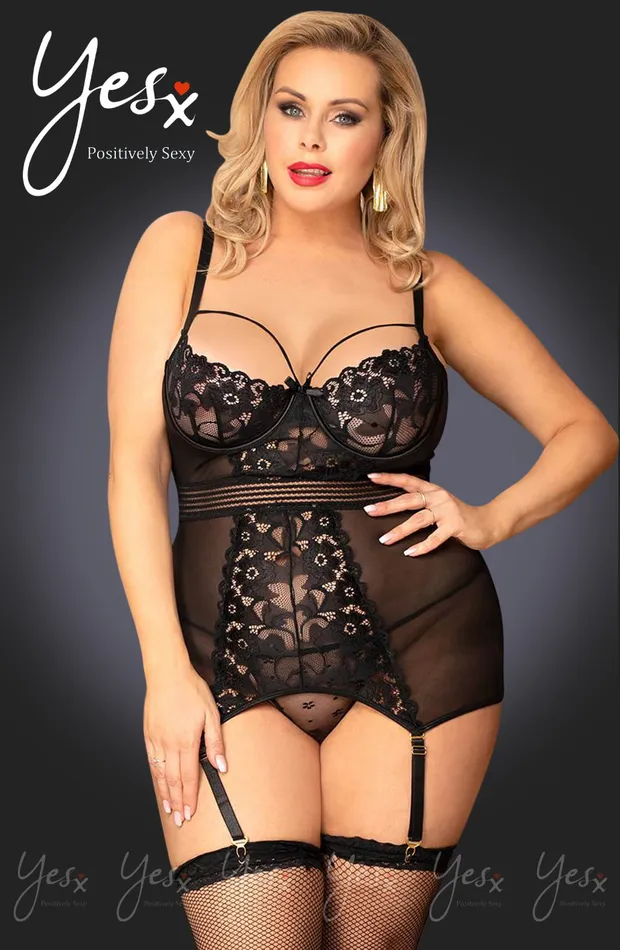 YesX YesX YX955Q Black Chemise Anal