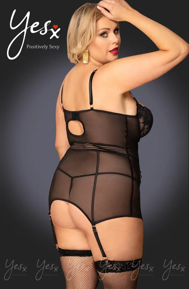 YesX YesX YX955Q Black Chemise Anal