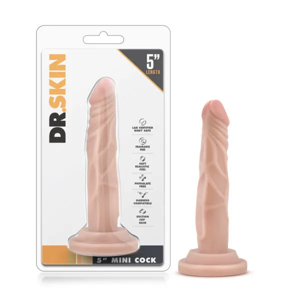Blush Novelties Female Sex Toys Dr Skin 5 Mini Cock 127 cm Dong
