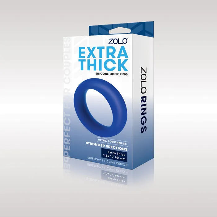 Male Sex Toys Zolo Zolo Extra Thick Silicone Cock Ring 40 mm Cock Ring