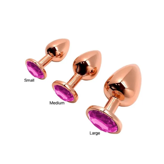 Wooomy Anal Tralalo Rose Gold Metal Anal Plug Wooomy