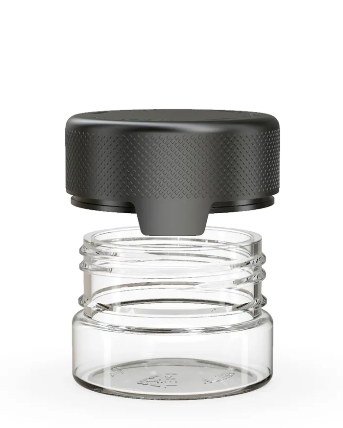 Anal Chubby Gorilla 30CC1FLOZ30ML Aviator CR Container With Inner Seal Tamper Clear NaturalOpaque Black Lid Chubby Gorilla