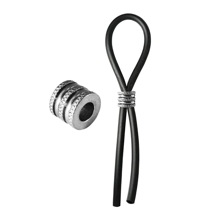 Anal Fresh Play CRing Lasso Criss Cross Cap Silicone Black