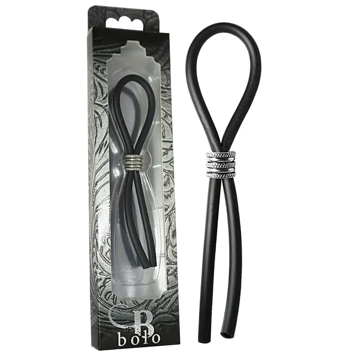 Anal Fresh Play CRing Lasso Criss Cross Cap Silicone Black