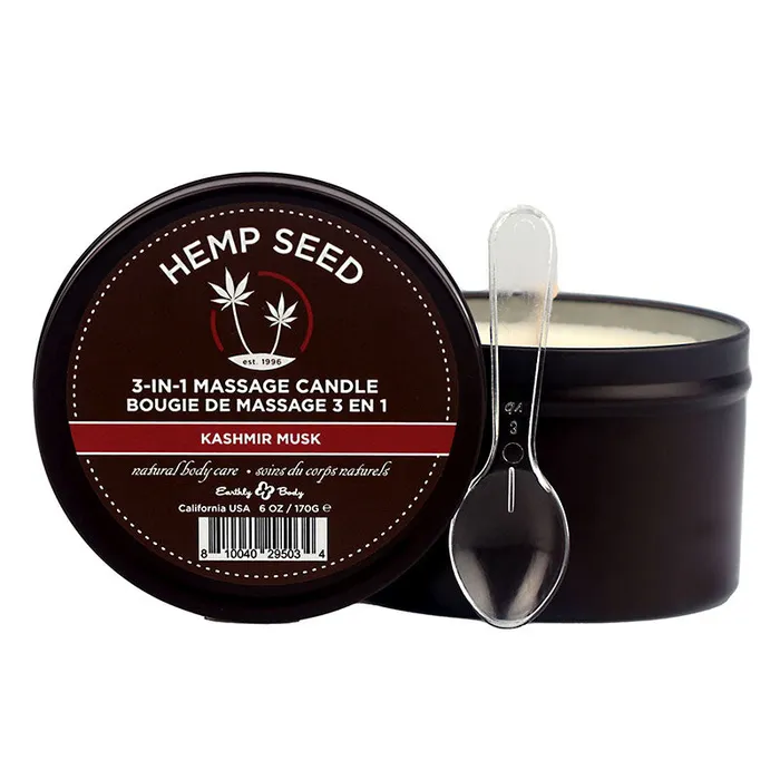 Hemp Seed 3In1 Massage Candle Earthly Body Couples