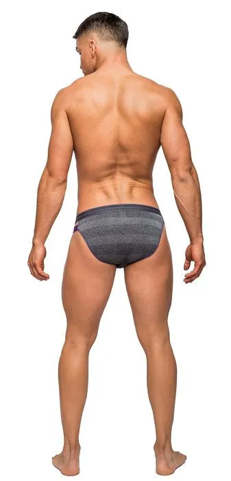 Male Sex Toys Male Power Lingerie Cutout Bikini Heather Grey Medium