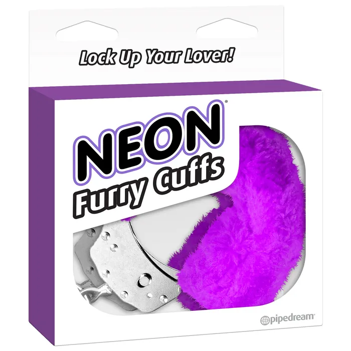 Neon Luv Touch Furry Cuffs Purple Pipedream Products Vibrators
