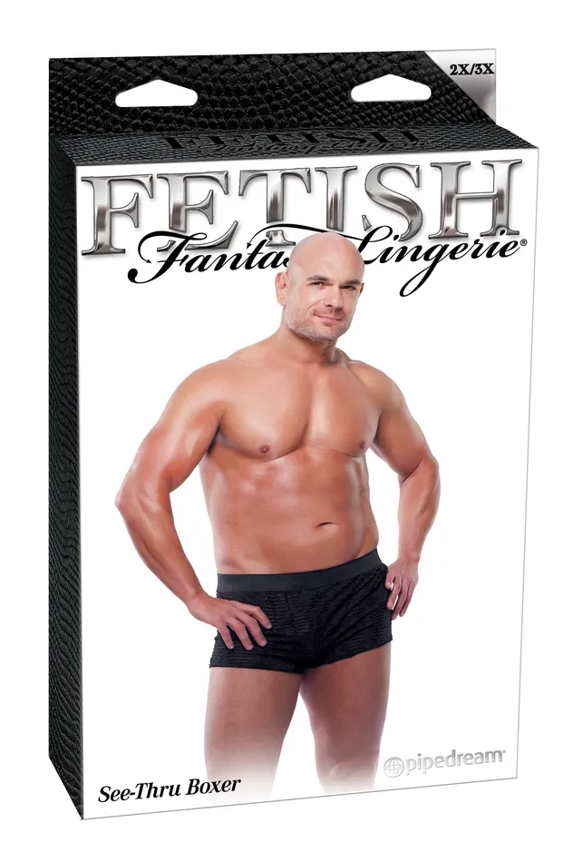 Pipedream Products Couples Fetish Fantasy Male See Thru Boxer 2xl3xl
