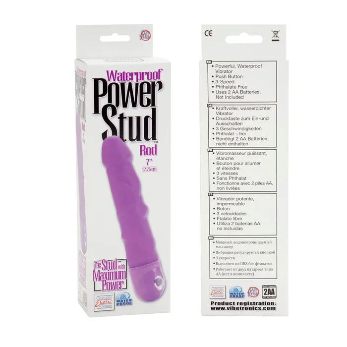 Power Stud Rod WP Purple California Exotic Novelties Vibrators