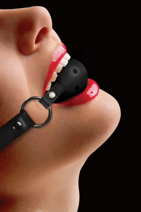 SHOTS AMERICA Anal Gag Ball Black