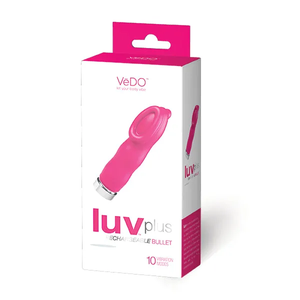 Vedo Vibrators Luv Plus Rechargeable Vibrator Foxy Pink