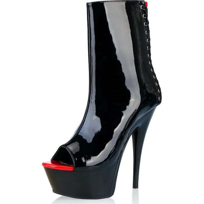 Vibrant Vibes Australia Quality Sex Toys Great Prices Anal Gloss Black Platform Lace Up Ankle Bootie Size 8 Vibrant Vibes Australia Quality Sex Toys Great Prices Anal Gloss Black Platform Lace Up Ankle Bootie Size 8