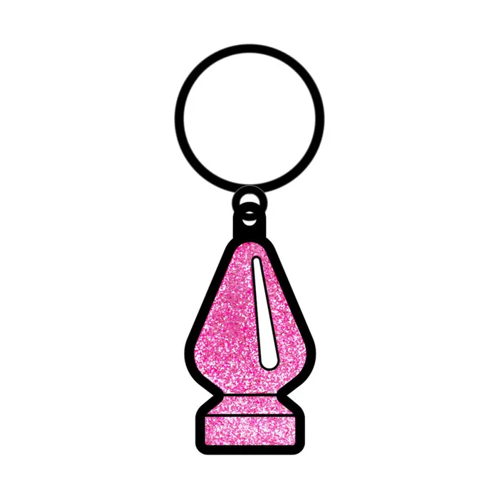 Anal Wood Rocket Butt Plug Keychain