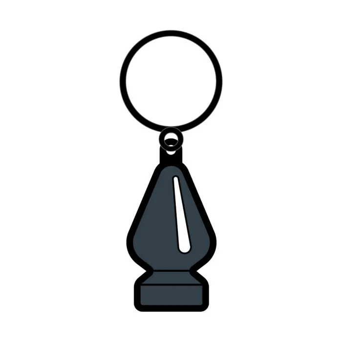 Anal Wood Rocket Butt Plug Keychain