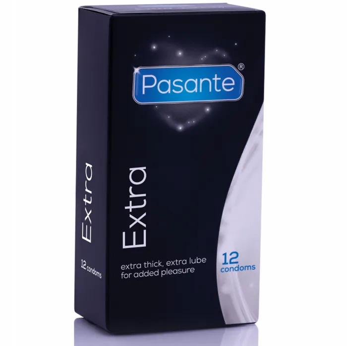 EXTRA CONDOM EXTRA THICK THROUGH 12 UNITS PASANTE Male Sex Toys