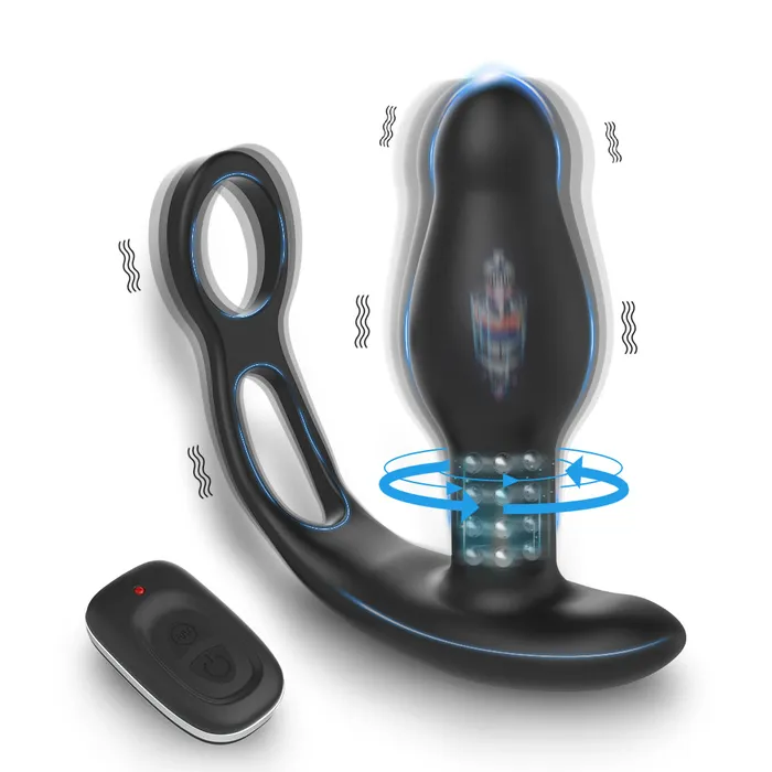 Levett Anal New Rotating Beads Male Prostate Massager Anal Vibrator