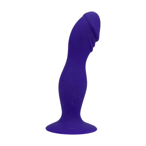 Loving Joy 6 Inch Silicone Dildo with Suction Cup Midnight Blue Loving Joy Anal