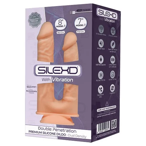 SilexD Female Sex Toys SilexD Realistic Vibrating Double Penetrator SilexD Female Sex Toys SilexD Realistic Vibrating Double Penetrator