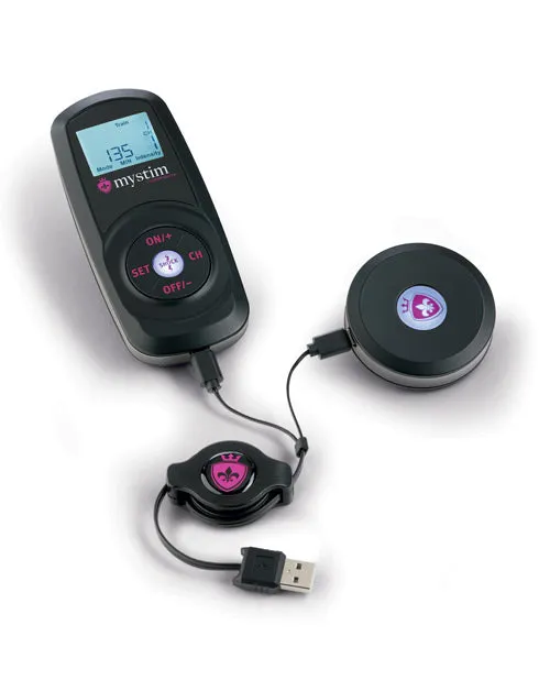 Anal Mystim Cluster Buster Wireless Estim Starter Kit Black Mystim