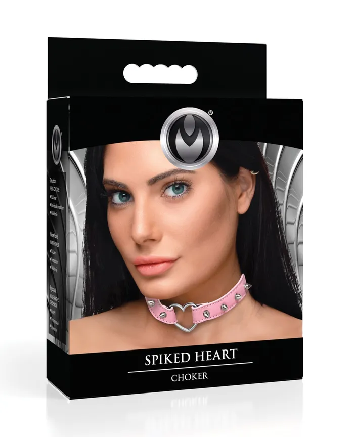 Anal XR Brands Master Series Spiked Heart Choker