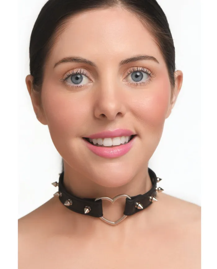 Anal XR Brands Master Series Spiked Heart Choker