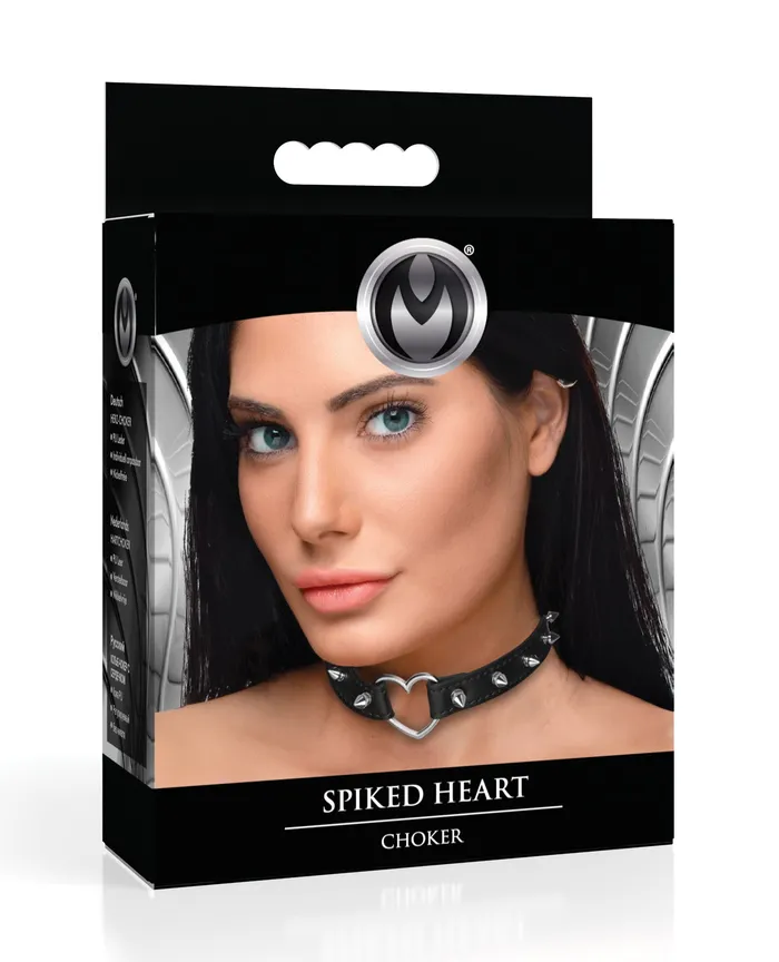 Anal XR Brands Master Series Spiked Heart Choker