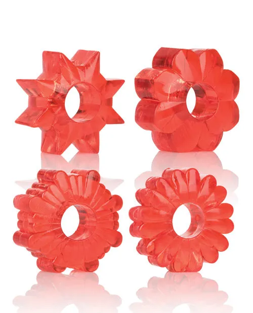 CalExotics Anal Basic Essentials Rings Set Of 4
