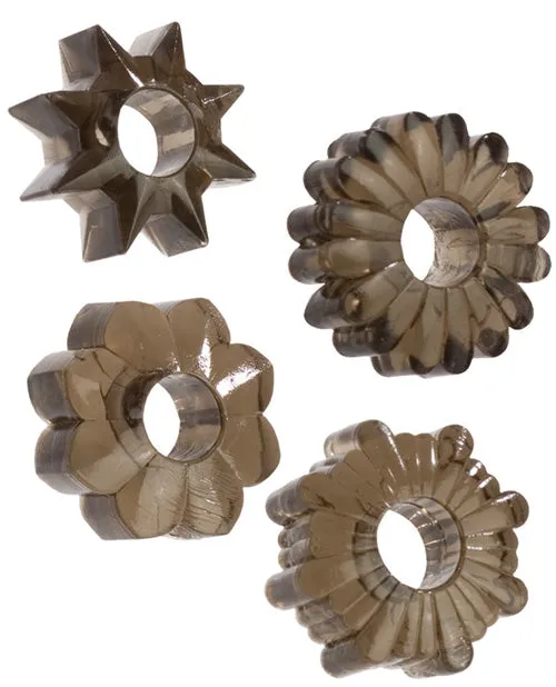 CalExotics Anal Basic Essentials Rings Set Of 4