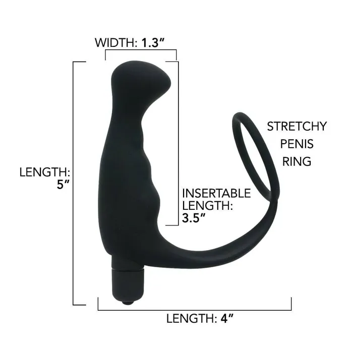 Combo Cockring Prostate Massager Pink BOB Anal