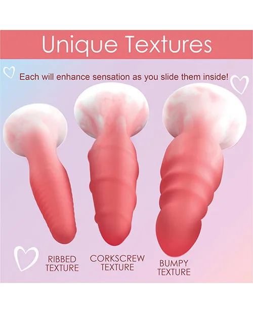 Curve Toys Simply Sweet Silicone Butt Plug Set Curve Anal Curve Toys Simply Sweet Silicone Butt Plug Set Curve Anal