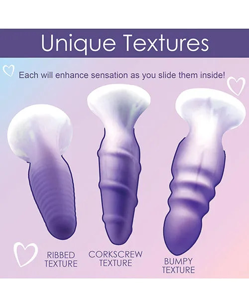 Curve Toys Simply Sweet Silicone Butt Plug Set Curve Anal Curve Toys Simply Sweet Silicone Butt Plug Set Curve Anal