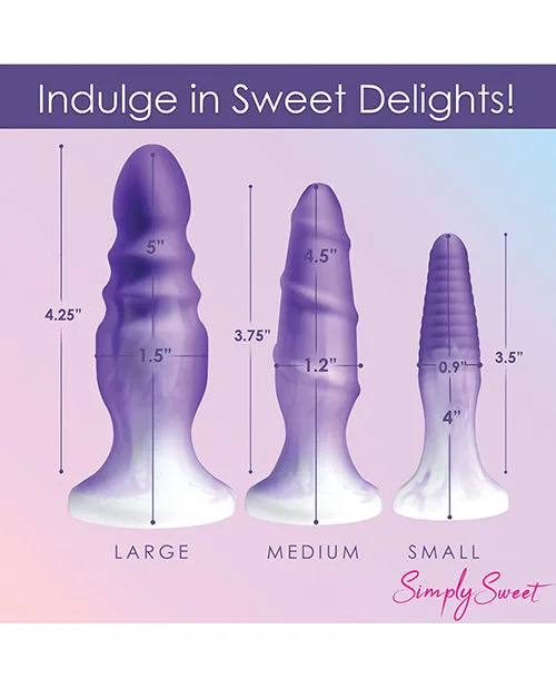 Curve Toys Simply Sweet Silicone Butt Plug Set Curve Anal Curve Toys Simply Sweet Silicone Butt Plug Set Curve Anal