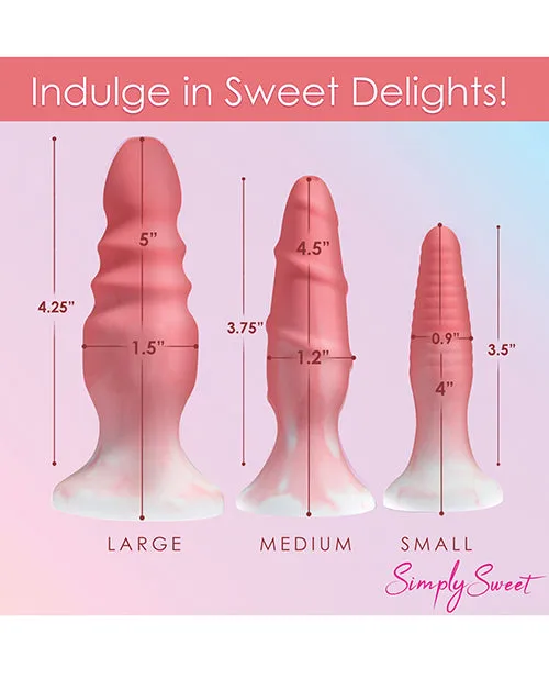 Curve Toys Simply Sweet Silicone Butt Plug Set Curve Anal Curve Toys Simply Sweet Silicone Butt Plug Set Curve Anal