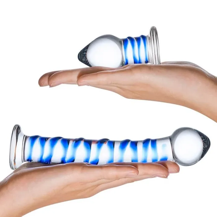 Dildos Glas Glas Double Penetration Kit