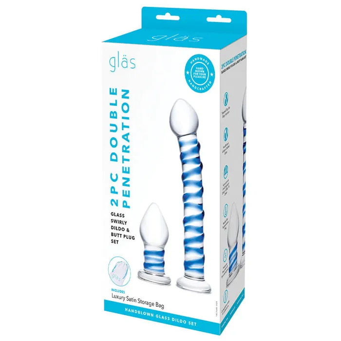 Dildos Glas Glas Double Penetration Kit