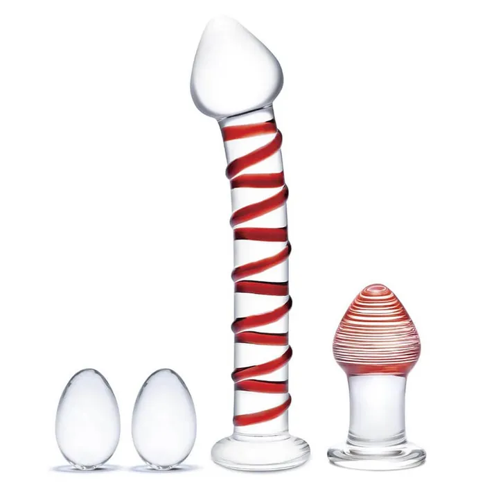 Dildos Glas Glas Double Penetration Kit