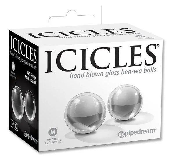Dildos Pipe Dream ICICLES Hand Blown Glass BenWa Balls