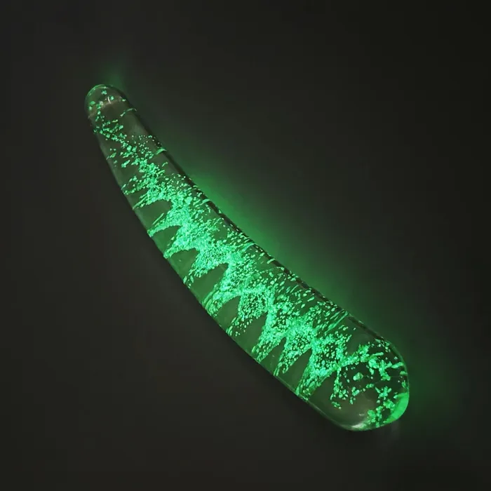 Funzze Dildos 67 Inch Glow in the Dark Glass Dildo