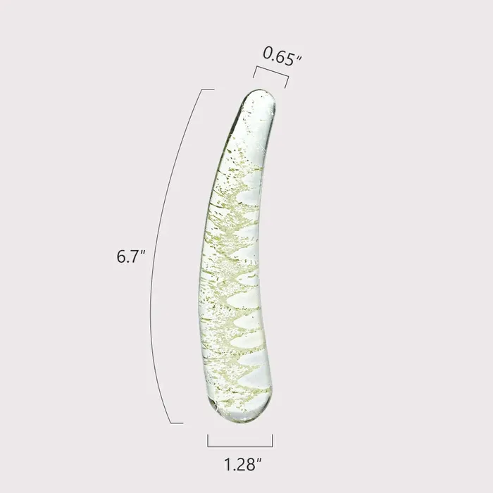 Funzze Dildos 67 Inch Glow in the Dark Glass Dildo