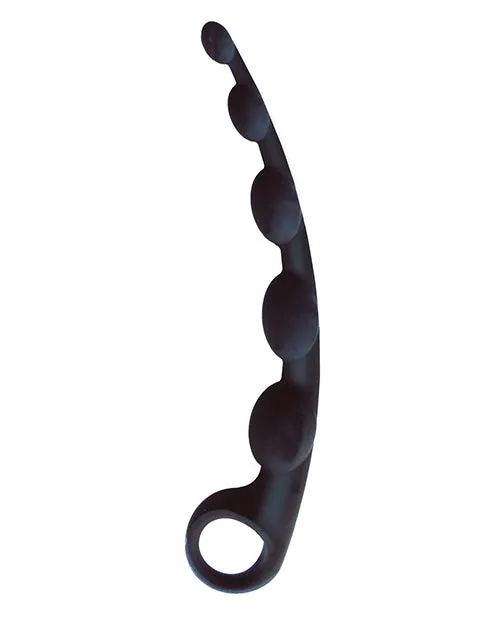 Icon Brands Male Sex Toys The 9s Scurved Silicone Anal Beads