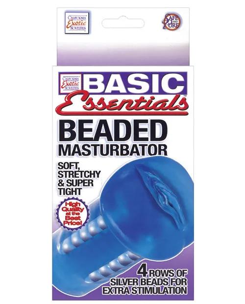 Male Sex Toys CalExotics Basic Essentials Beaded Masturbator