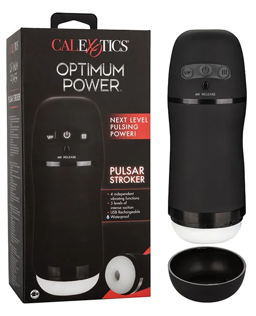 Male Sex Toys CalExotics Optimum Power Pulsar Stroker Black