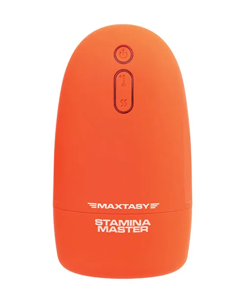 Maxtasy Stamina Master Heat up Vibrating Stroker Orange Maxtasy Male Sex Toys Maxtasy Stamina Master Heat up Vibrating Stroker Orange Maxtasy Male Sex Toys