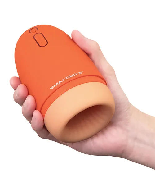 Maxtasy Stamina Master Heat up Vibrating Stroker Orange Maxtasy Male Sex Toys Maxtasy Stamina Master Heat up Vibrating Stroker Orange Maxtasy Male Sex Toys